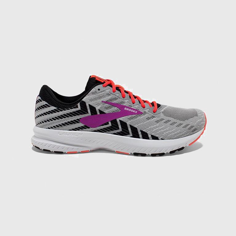 Brooks Launch 6 Israel - Women's Road Running Shoes - Grey (90138-QEPO)